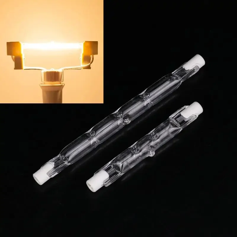 1Pc R7S Lâmpada Linear Halógena J Tipo Lâmpada Halógena 360 °   Ângulo de feixe para luzes de construção de armário de teto e mesa