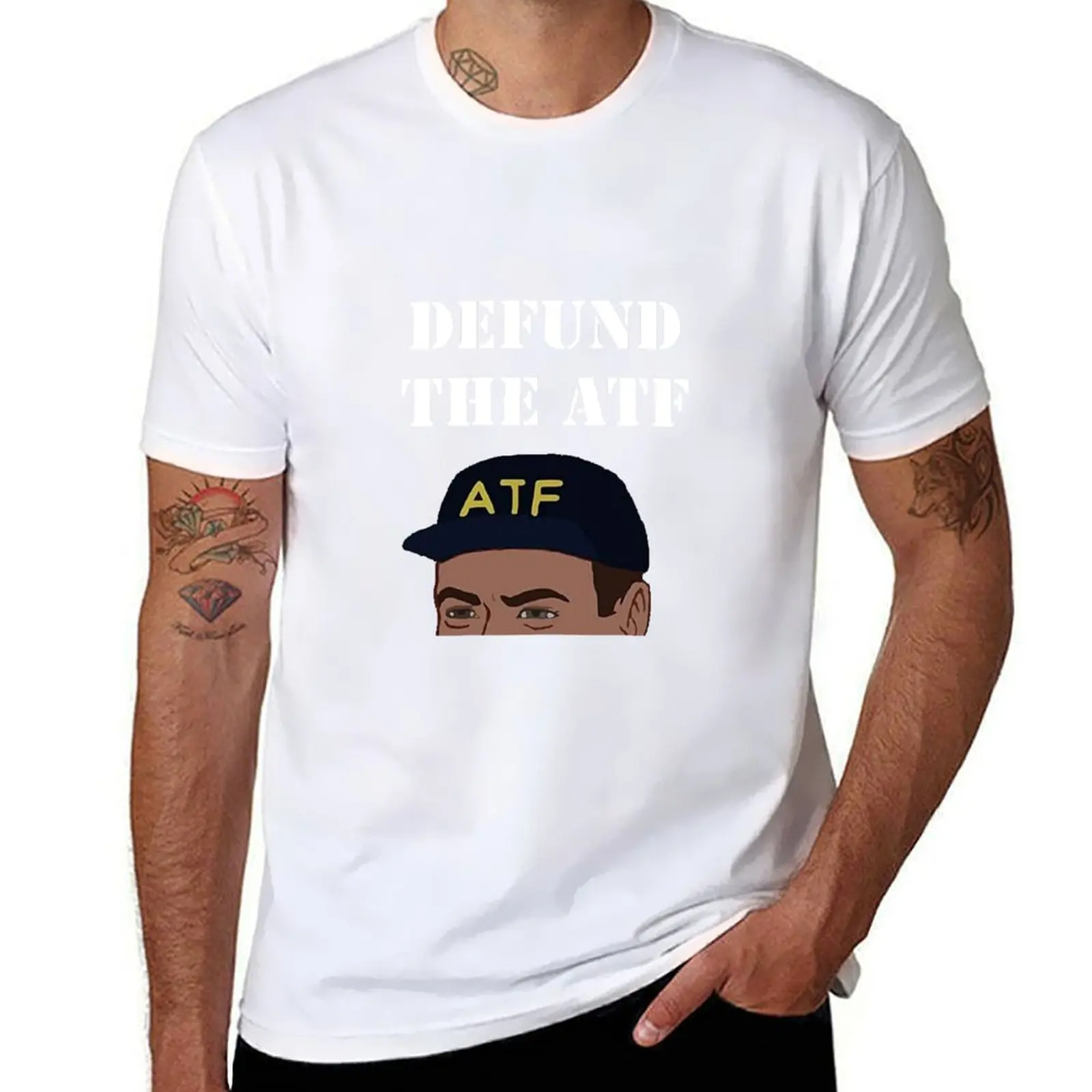 

Defund The ATF T-Shirt anime tshirt t shirt for man 100 percent cotton T-Shirt