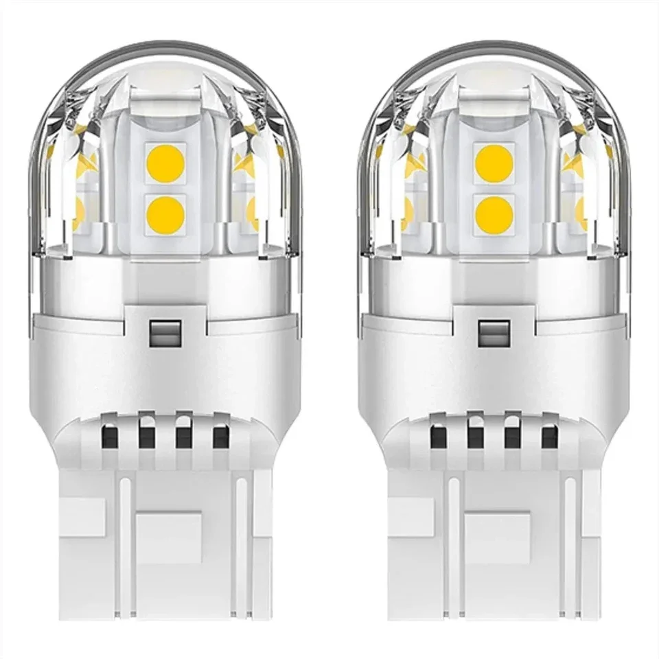 2Pcs Quality Aluminum P21W Led 1156 Car Light Ba15s Bulb 1157 7440 7443 T20 W21W 21/5W BAY15D 3157 3156 Auto Reverse Brake Lamp