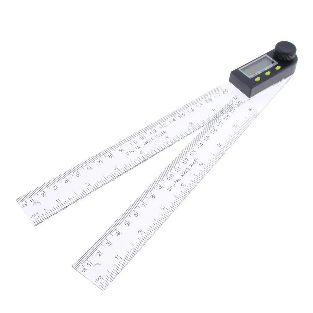 Digital Angle Goniometer Stainless Steel Protractor Gauge Ruler New