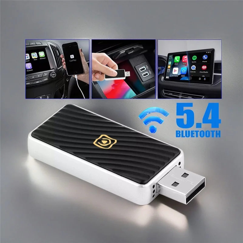 Classy-2025 Mini USB Wireless Carplay Adapter Mini Carplay Adapter Fast Connection For Android Auto Plug Play Converts Wired