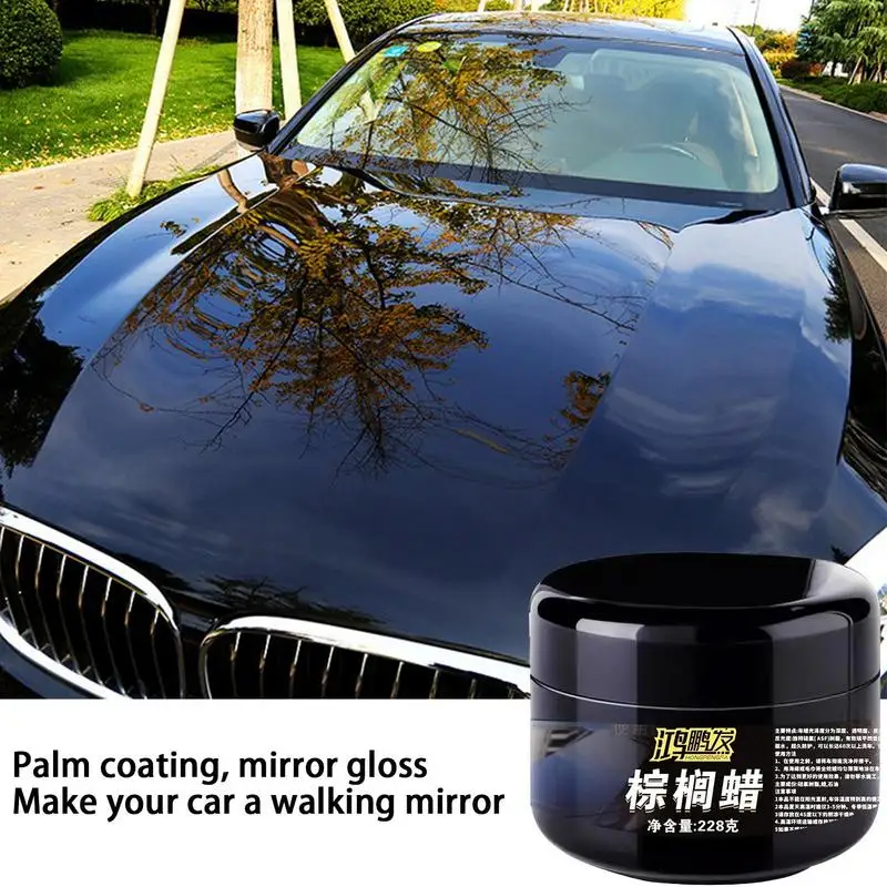 Car Wax Crystal Car Paint Solid Wax 200g Dust-Proof Waxing Car Scratch Remover Polishing Wax For Vehicles Polishing & Deep