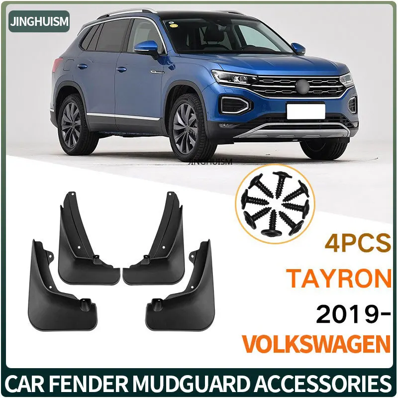 Mudguards Car Accessories Mud Flaps For VW Volkswagen Tayron 2019-2023 Models Exterior Upgrade Black For Fender For Protection