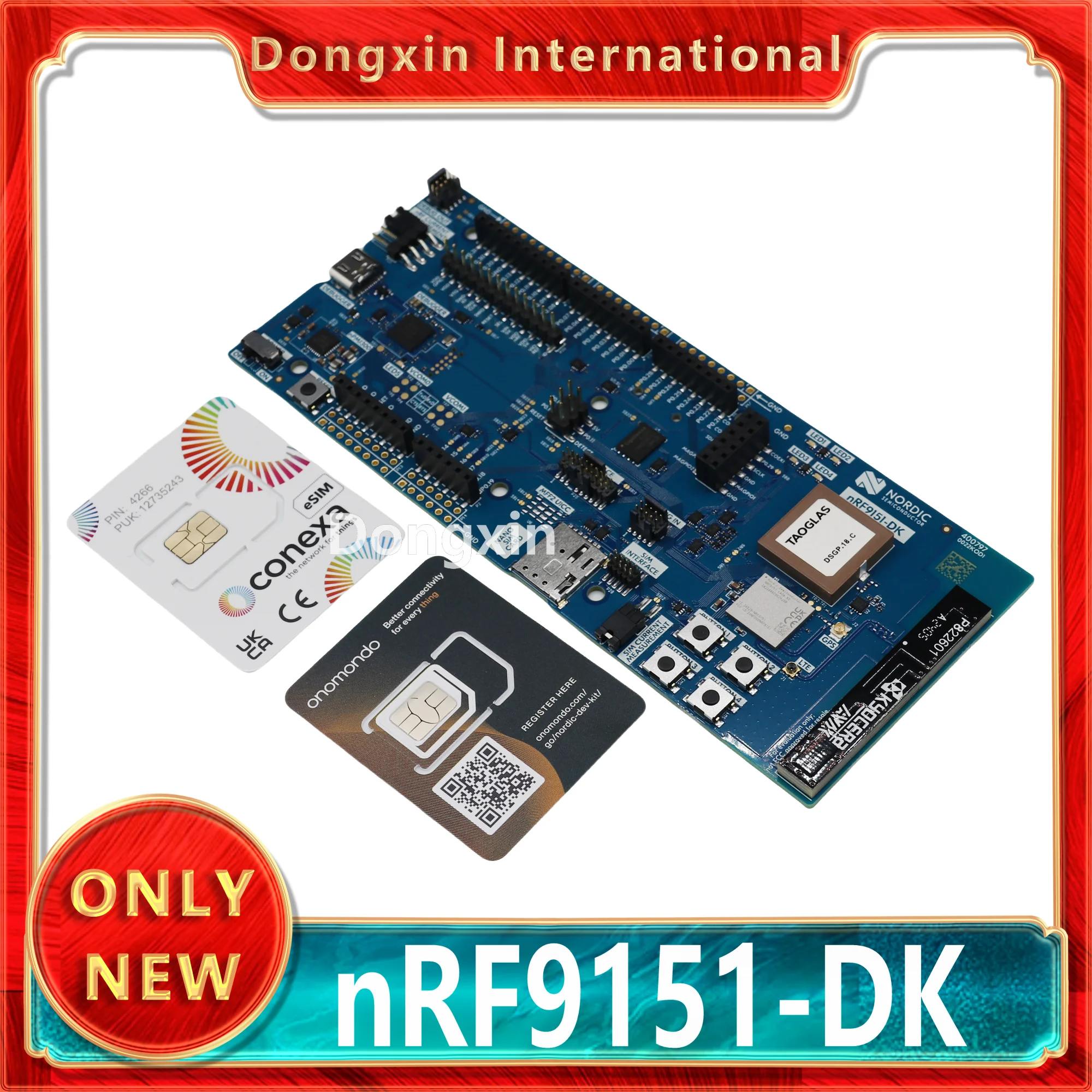 

nRF9151-DK Cellular IoT development kit for LTE-M, NB-IoT, GNSS and DECT NR+