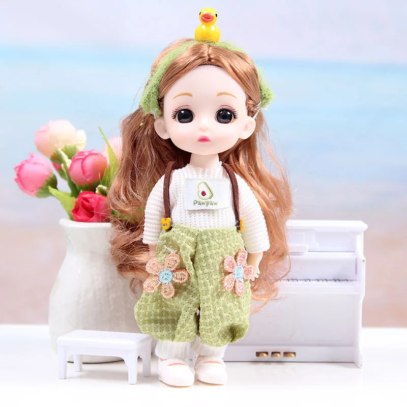 17cm BJD Doll Girl DIY Dressing Princess Toy Adjustable 13 Joint Doll Girl Toy Set Simulated Princess Changing Toys Girls Gifts