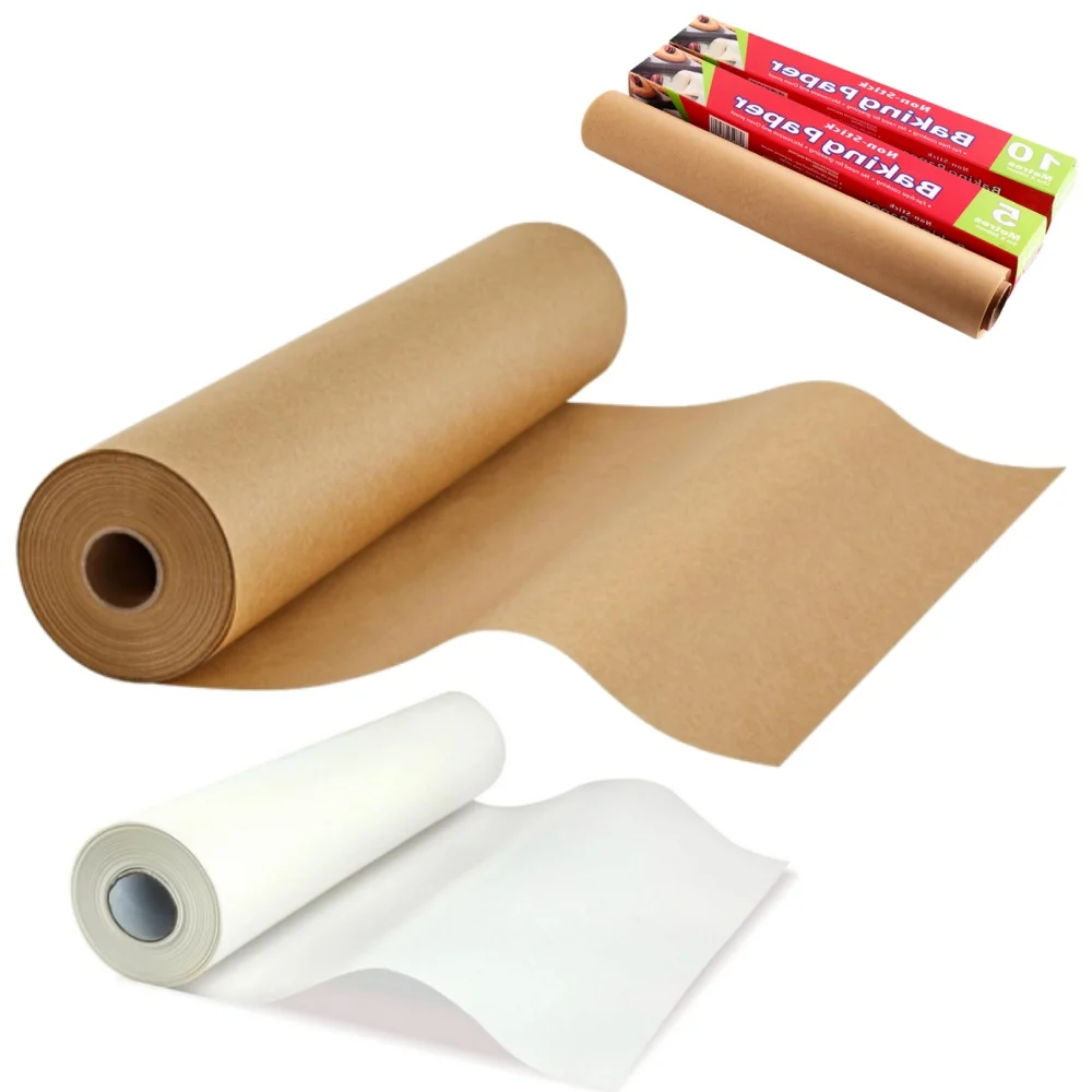Parchment Paper Baking Sheets, Non-Stick Precut Baking Parchment, for Baking Grilling Air Fryer Steaming Bread Cup Cake Cookie