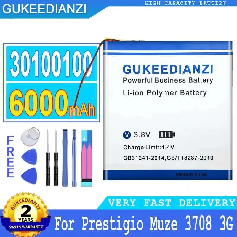 Для Prestigio Muze 3708 3G PMT3708_3G PMT3708D PMT3708C безопасный 6000 мАч 30100100 долговечный аккумулятор для ноутбука Для Prestigio Muze 3708 3G PMT3708_3G PMT3708D PMT3708C безопасный 6000 мАч 30100100 долговечный аккумулятор для ноутбука