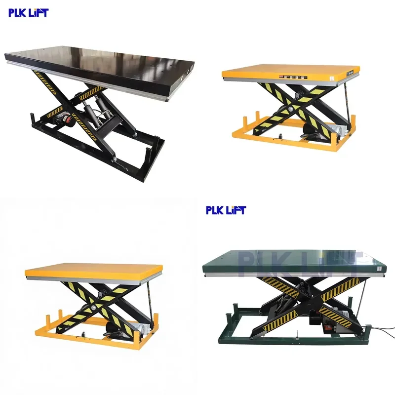 2026 CE 1m 2m 1T 2T Fixed Type Hydraulic Scissor Lift Table Electric Lifting Platform for Workshop