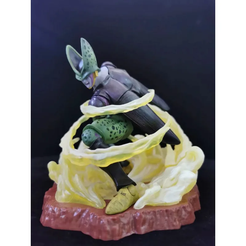 Dragon Ball Super Saiyan Perfect Body Cell Turtle Wave Qigong Standing Posture Statue  PVC Action Figure Collectible Model Toy