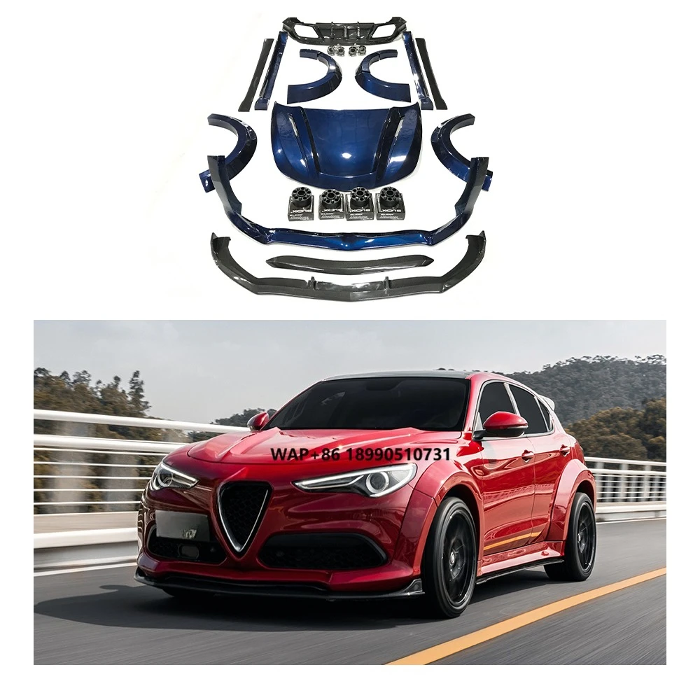 

High Quality Real Carbon Fiber Wide Body Kit for for Stelvio