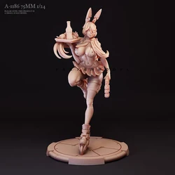 75mm Resin model kit figure toy DIY beauty colorless and self-assembled A-1186