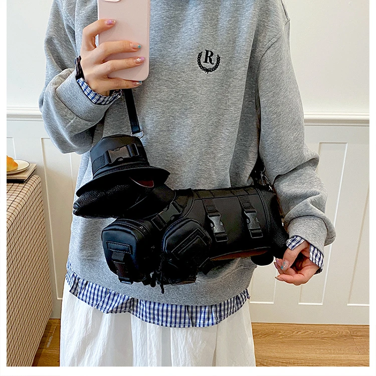 2026 Novelty 3D Dachshund Shaped Bag for Women with Mini Hat Buckle Design Cartoon Crossbody Streetwear Fashion Shoulder Purse