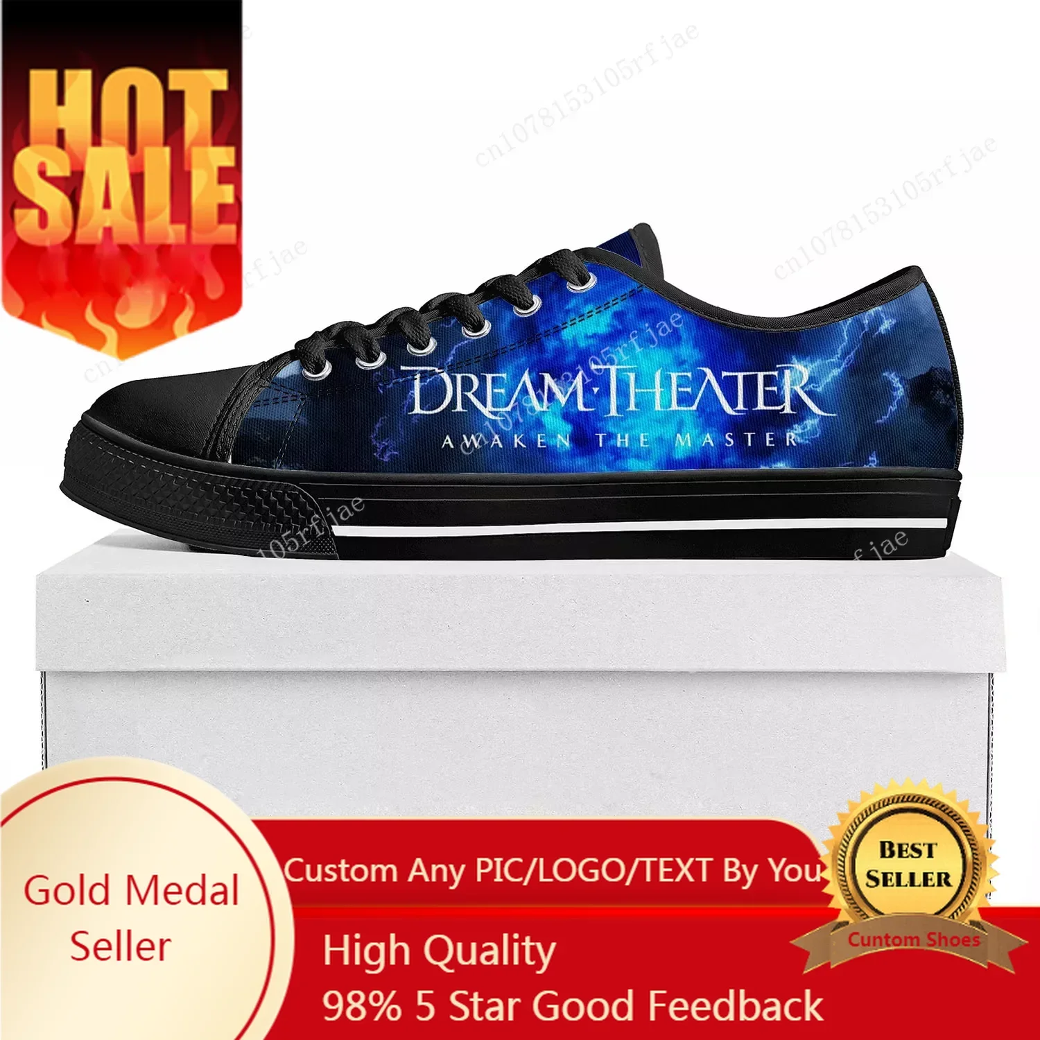

Dream Theater Rock Pop Low Top Sneakers Mens Womens Teenager Canvas Sneaker Prode Casual Couple Shoes Custom Shoe