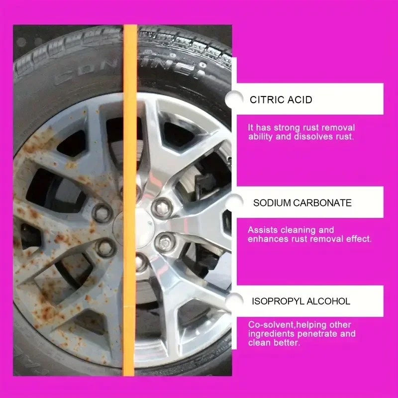 

Универсальный восстанавливающий спрей для удаления ржавчины для автомобильных колес и металлических поверхностей, сильное обеззараживание, гладкое и надежное