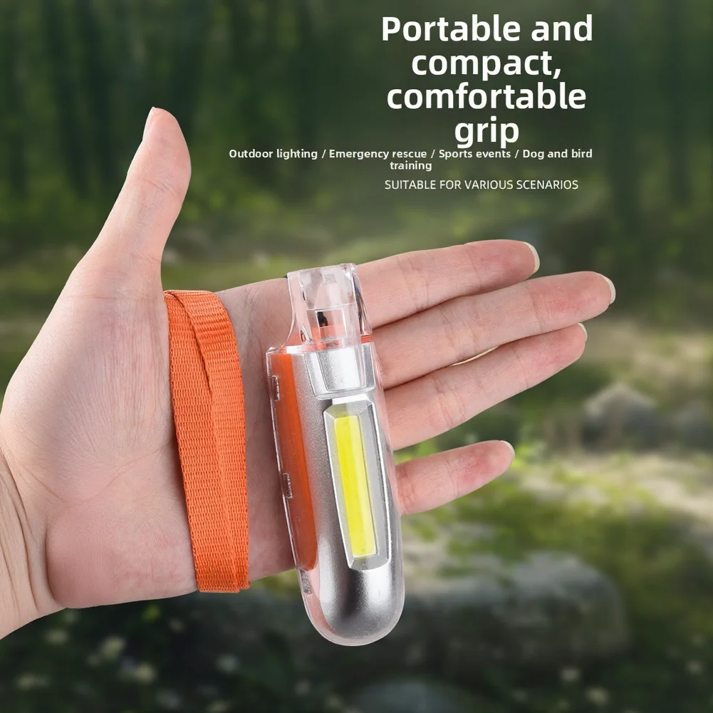 For Hiking Trails Sports Neck Light Outdoor Safety Light For Outdoor Sports 94x28 Mm Whistle Light For Cycling