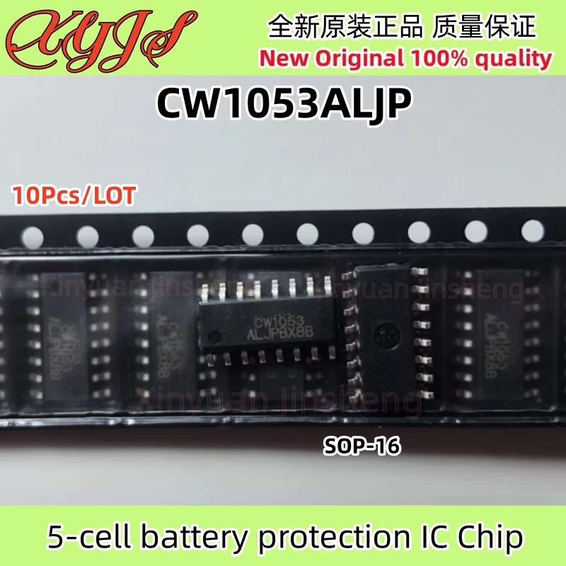 

10Pcs/LOT CW1053ALJP CW1053 SOP-16 5-cell battery protection IC Chip Original New 100% quality