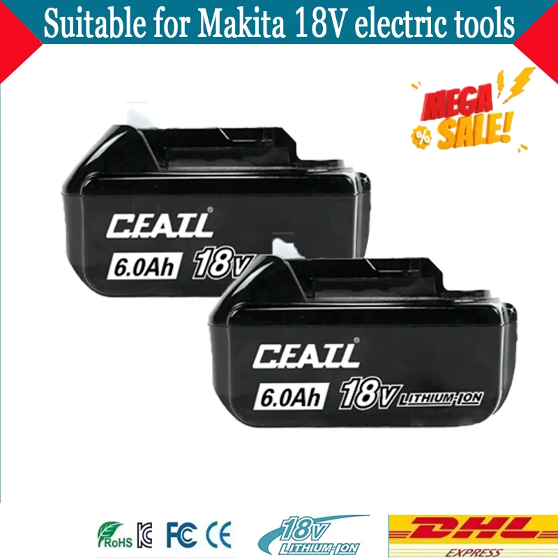 

For 18V Makita power tool battery 3Ah/5Ah/6Ah/9Ah rechargeable battery replacing Makita GA，GD，HP，HR，HS，JR，JV，KP