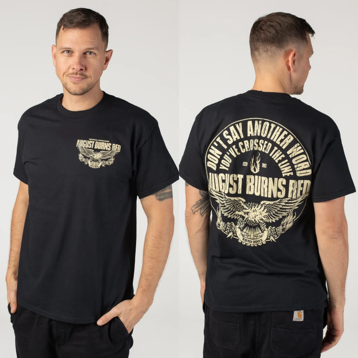 Y2k August Burns Red Graphic Cotton T-shirt Unisex Summer Short Sleeve Fashion Brand Tee Luxury Casual Vintage Tees