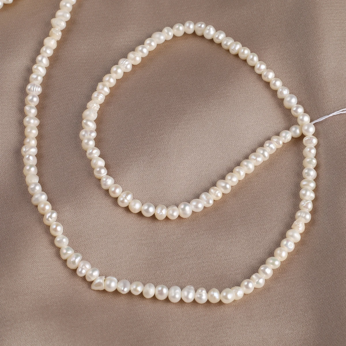 Natural Pearl Punch Bead Exquisite Shape Elegant Appearance For DIY Jewelry Making Handmade Bracelet Necklace Length 36cm