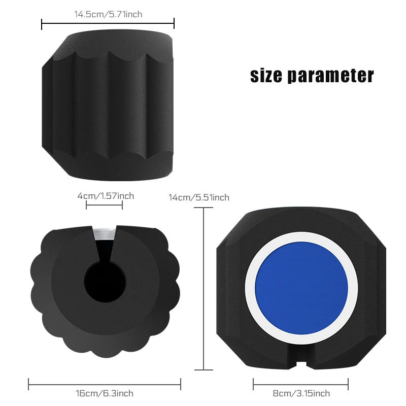 マイク用の防音フォームスクリーン、部屋用のポップフィルター、ノイズ録音、ほとんどのマイクスタンドに適合するウィンドスクリーン