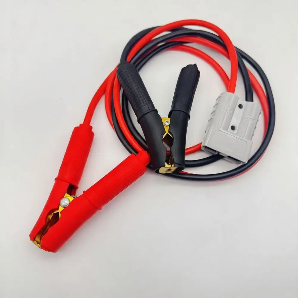 50A Anderson Interface To Crocodile Clip Extension Cord 10AWG Soft Silicone Power Cable For Solar Charging System
