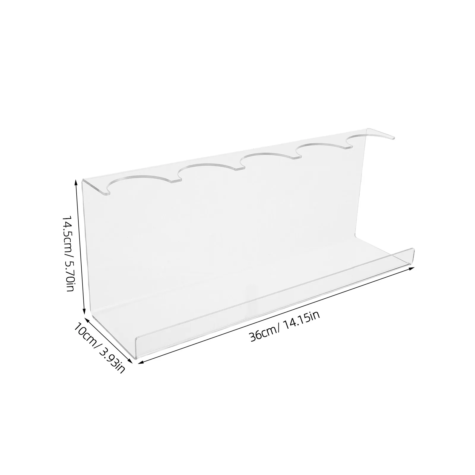 Acrylic Umbrella Stand Multi-Compartment Organizer Rack Clear Display Holder for Retail Supermarket Entryway Hotel Hallway