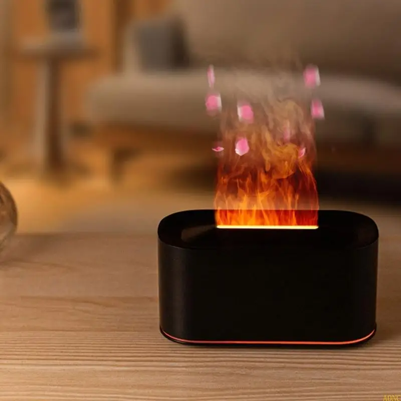 جهاز ترطيب غير مسموع حديث A0NC مع صور محاكاة للنار وعمل هادئ لمزاج غرفة المعيشة #4