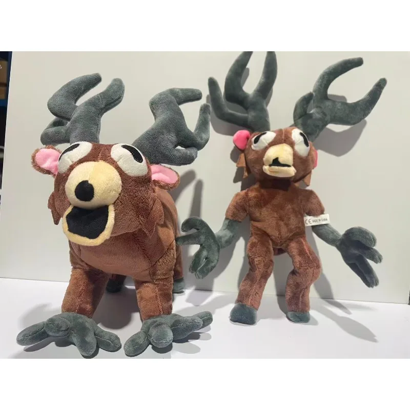 NUOVO 99 notti nella foresta peluche mostro cervo cartone animato Milu cervo farcito gioco periferiche morbido cuscino Halloween giocattolo fan regali