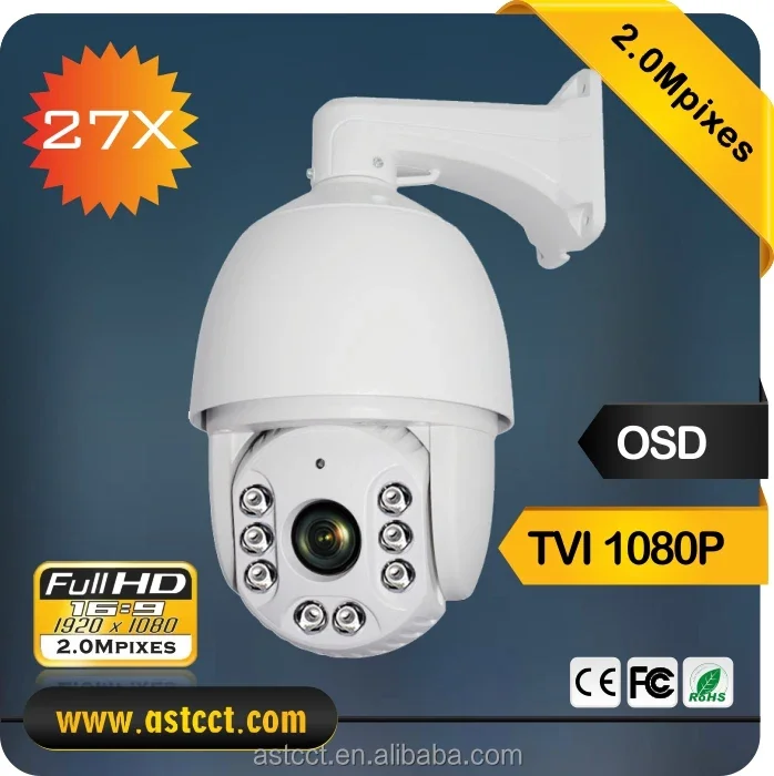 Kostengünstige HDTVI PTZ CCTV-Kamera Full HD 1080P HD Analoges Hikvision-Gehäuse IR-Hochgeschwindigkeits-Dome-Kamera