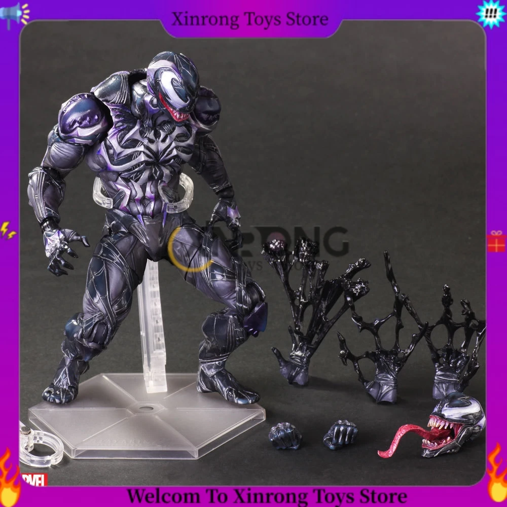 

27cm Marvel Avenger Venom Play Arts Model Action Figure Joint Movable Dolls Pvc Gk Collection Model Toys Gifts For Children