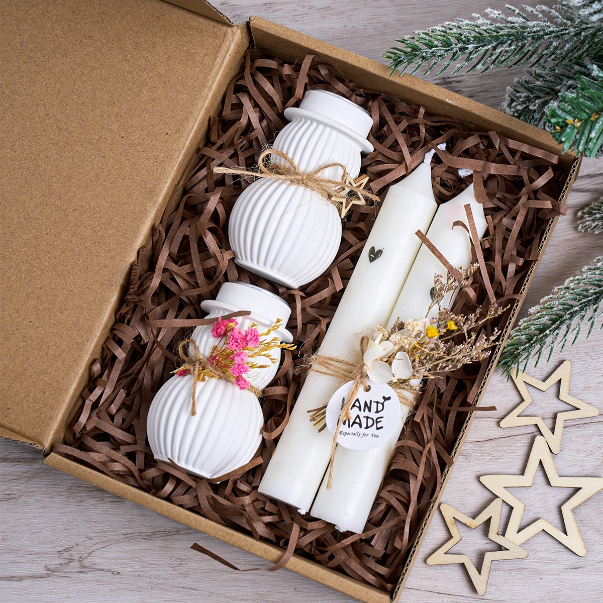 Weihnachten Schneemann Kerzenhalter Silikon Form DIY 3D Streifen Beton Kerzenhalter Lange Wachs Basis Handwerk Geschenk Form Weihnachten Party Decor