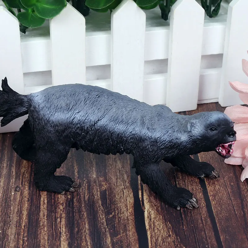 Oenux Simulation Neue Wilde Tiere Figuren Honig Dachs Mellivora Capensis Modell Action-figuren Kinder Bildung Geschenk Spielzeug – Detail 12