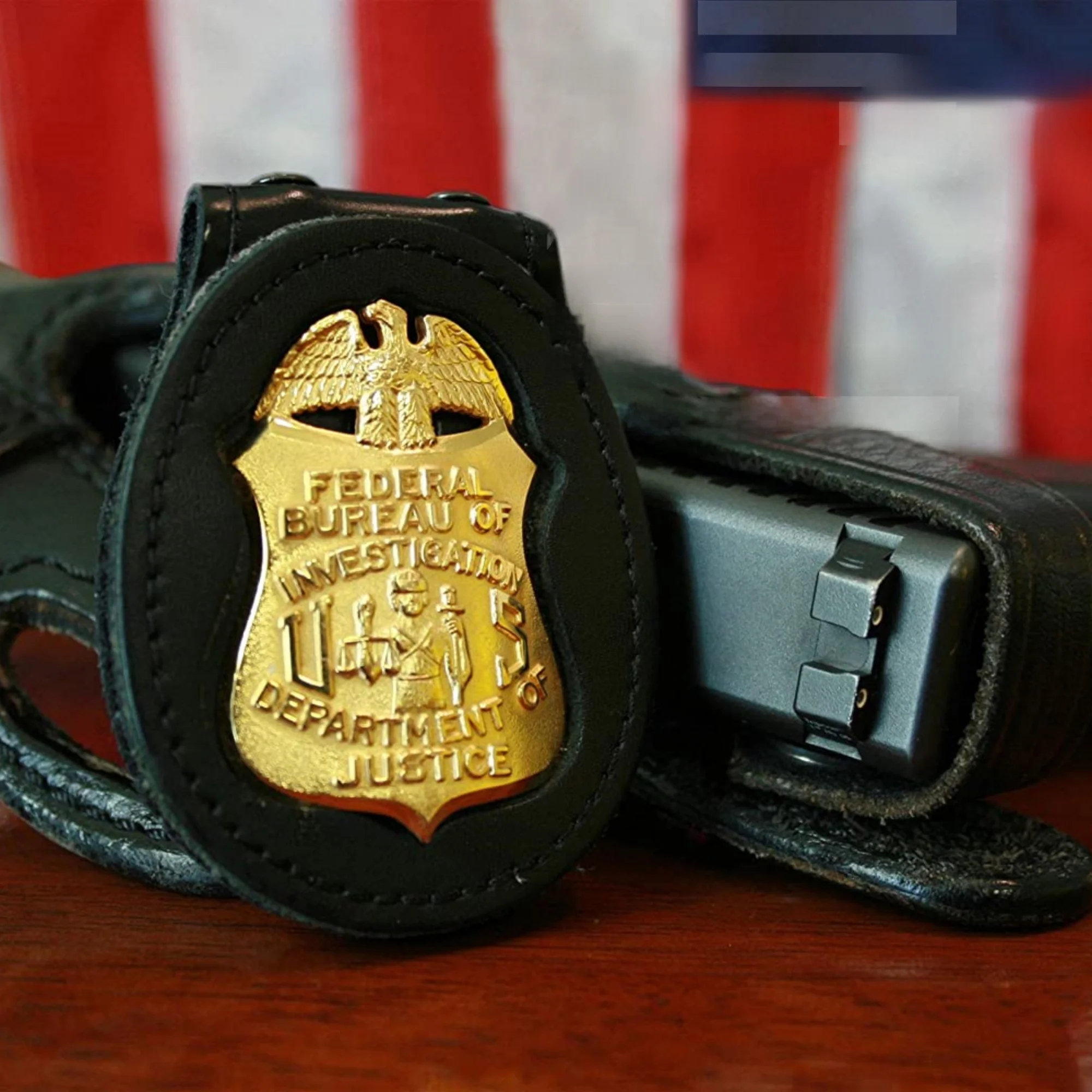 

ZGGB High-End Replied FBI Well Bae Federal Agent Metal Chest Hang Tag Gold Plated Pure Copper Collectible Military Emblem
