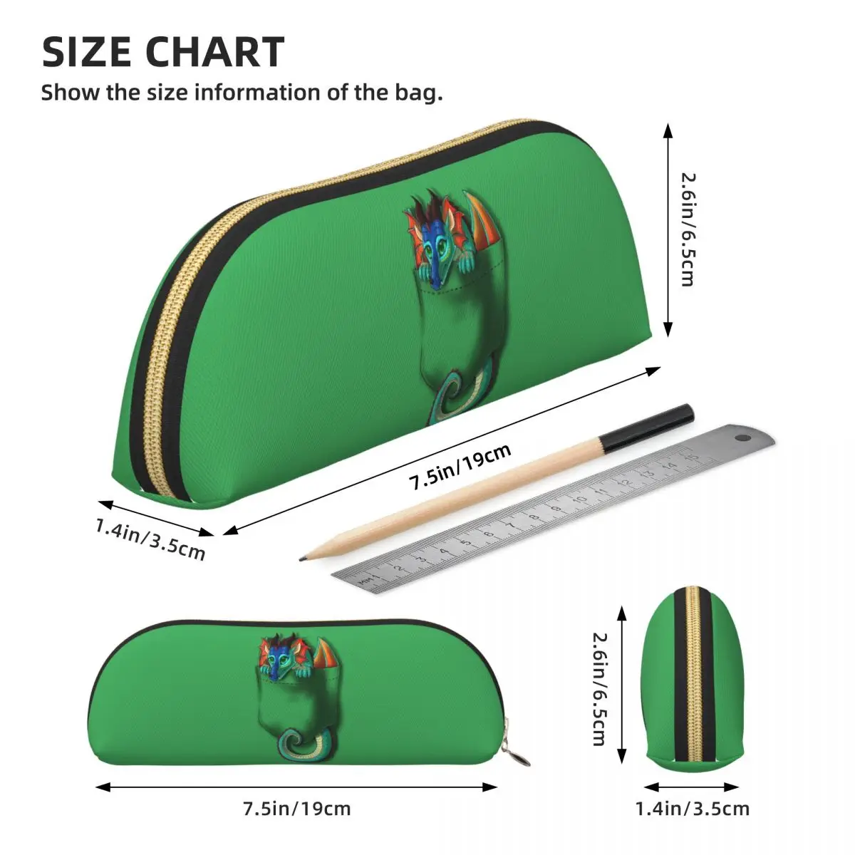 أجنحة النار - مقلمة جيب المجد التنين، حقيبة أقلام رصاص، لوازم القرطاسية، صندوق القلم، حقيبة أقلام رصاص لطلاب المدارس