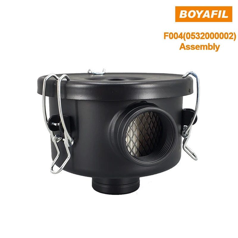 F004 1 1/4'' DN32 1.2inch Female Thread Size 41.3+/-0.5 Air Pressure Blower Industrial Vacuum Pump Intake Dust Filter Element