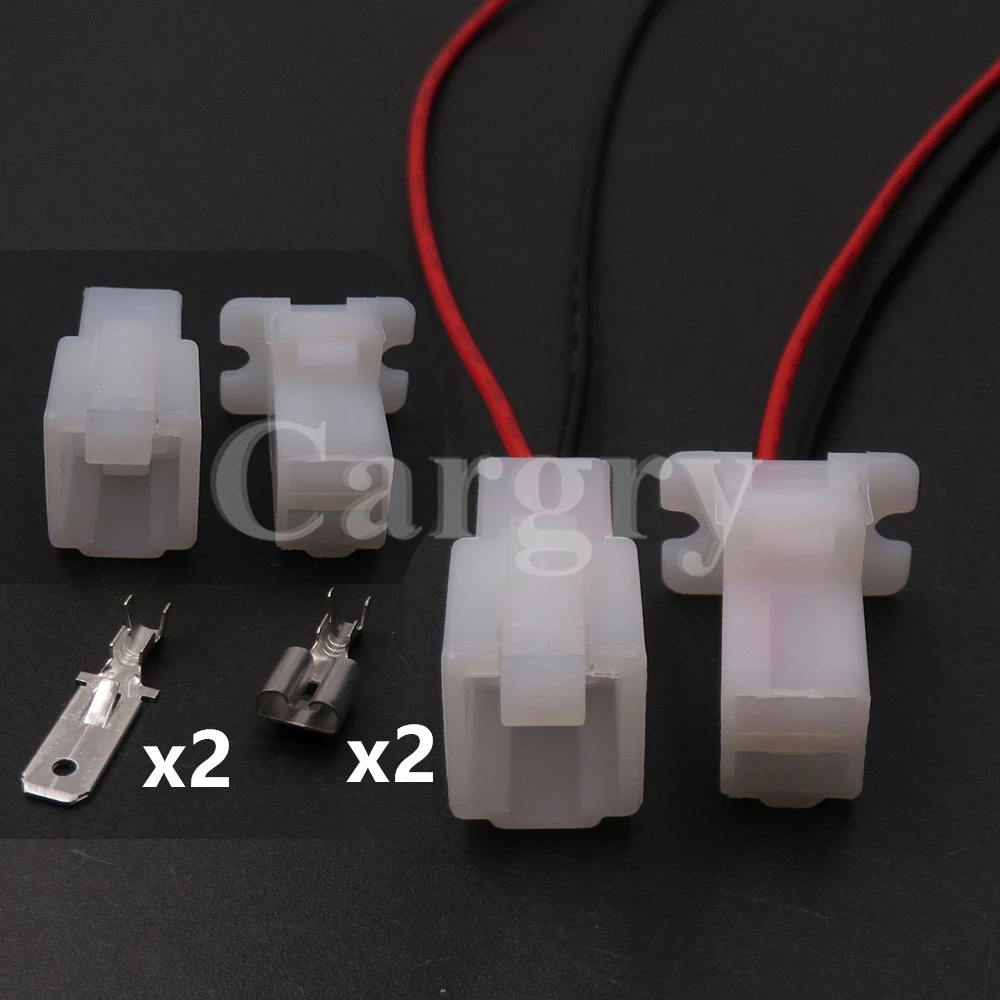 1 Set 2P 6120-3523 6110-4623 Auto Accessories Automobile Starter Electric Wiring Plastic Housing Unsealed Connector