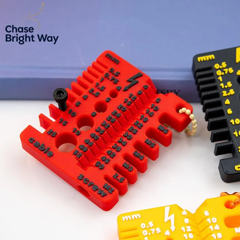 Portable Nut And Drill Bit Thread Checker 3D Printed Wire Screw Measuring Tool Screw Drill Bit Gauge For Nuts Bolts Threads