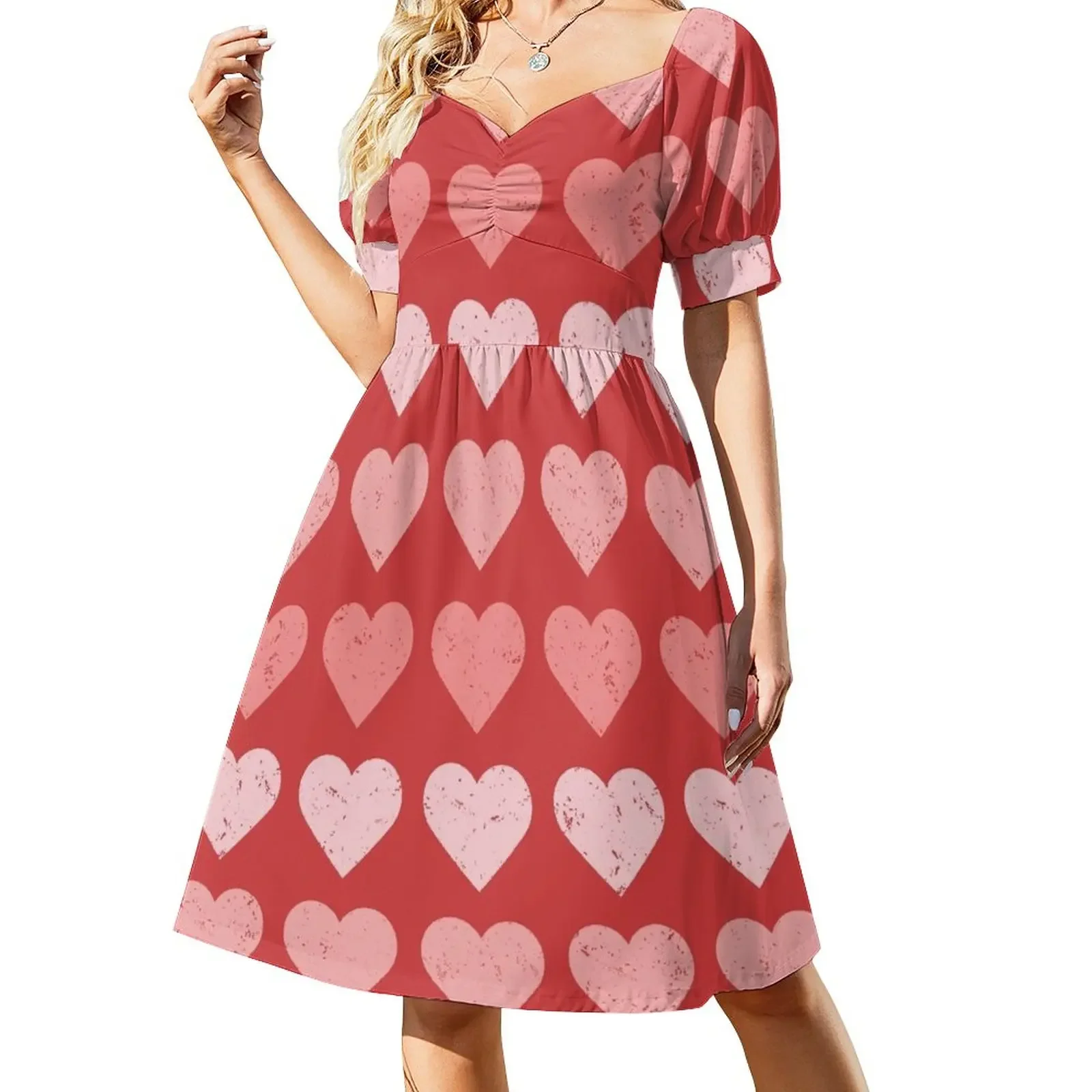 

I :heart: you Short-Sleeved Dress elegant women's dresses sale summer dress woman 2025 Dress for pregnant women Dance dresses