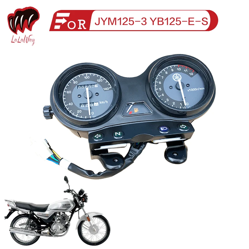 

For YAMAHA JYM125-3 YB125-E-S,Motorcycle Odometer Speedometer Gauge Signal Dual Digital Display KM/H Instrument assembly