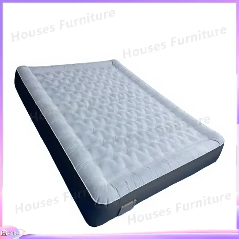 Inflatable Air Mattress with Built in Pump Automatic Inflation High Raised Bed with Pillow Outdoor Camping Sleeping
