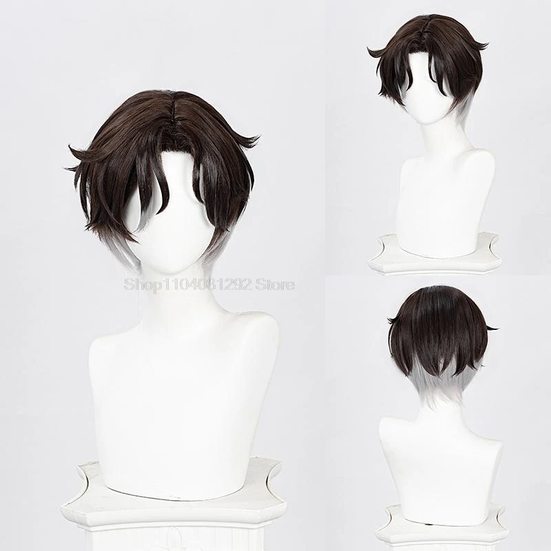 Honkai-Perruque de Cosplay Star Rail pour Homme et Femme, Cheveux Courts de 30cm, avec Bonnet Gratuit