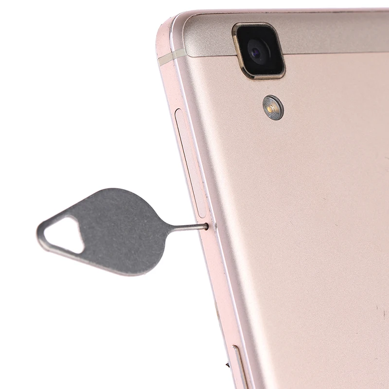 1000Pcs Universal Stainless SIM Tray Eject Tool Metal SIM Card Removal Pin Needle Compatible With All iOS Android Mobile Phones