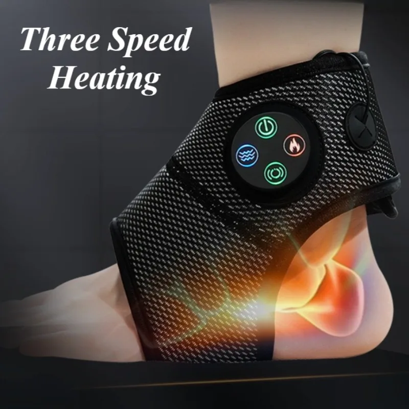 Vibrator Foot Massager Electric Heat Ankle Massager Physiotherapy Plantar Muscle Massages Machine Foot Sprain Therapy Device