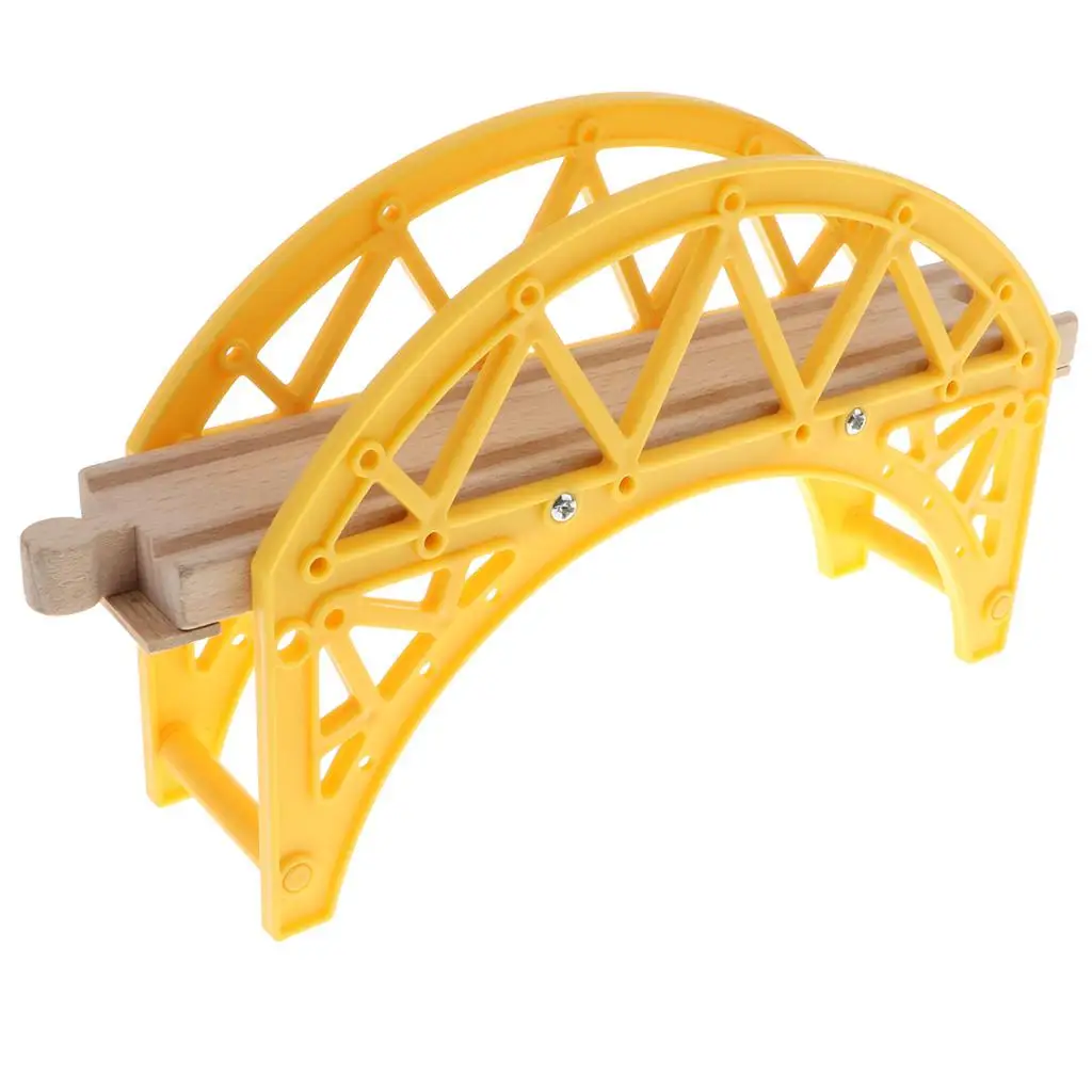 Wooden Trains Track Kits Wooden Puzzle Accessory Set for Children Educational Play and Skill Development