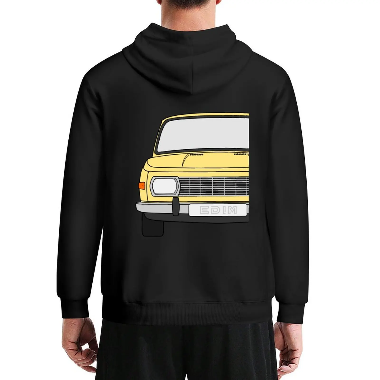 

Wartburg 353 cream yellow color Hoodie mens clothing winter clothes male clothes autumn jacket men men hoodie