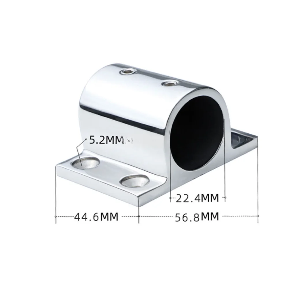 1 Pcs 316 Stainless Steel Marine Yacht Handrail Rectangle Railing Base Deck Railings Square Base Bracket Accessories