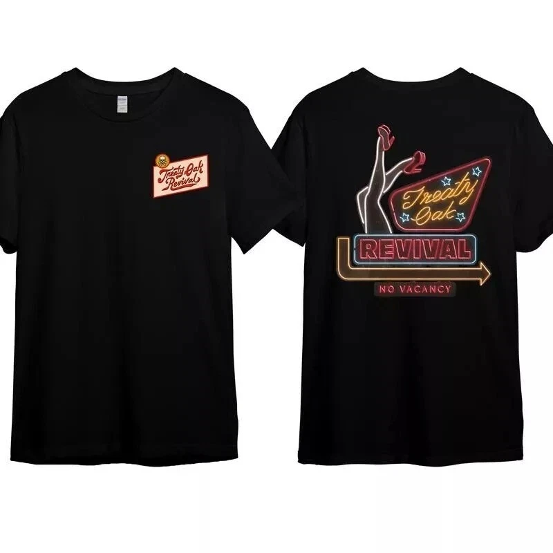 Treaty Oak Revival T-Shirt aus Baumwolle – Rundhalsausschnitt für Männer und Frauen als Geschenk. High-End-Luxus ist sowohl für Männer als auch für Frauen. Top Y2k