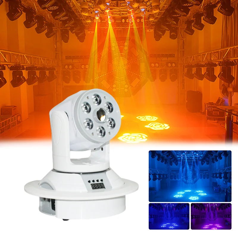

HANHI KTV entertainment venue high brightness Gemini mobile headlight with LED laser dye pattern