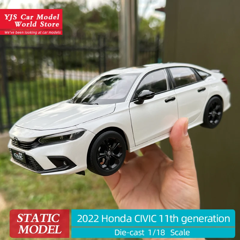 1:18 2022 Honda CIVIC 11th generation alloy car model collection display gifts for friends and relatives