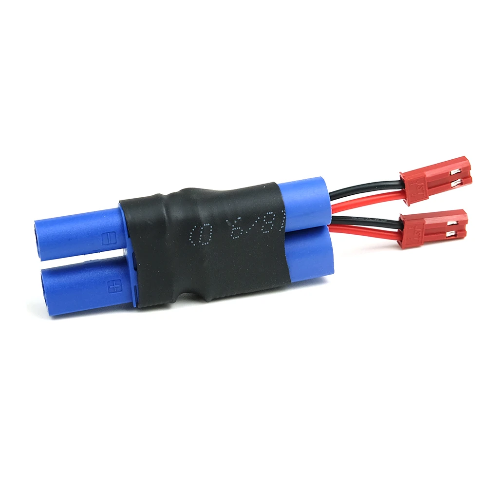 1 Piece EC5 Male to Female With Two JST Female In-line Power Adapter Lipo Connector for RC Battery Model Charger Accessory